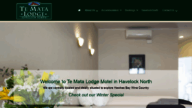 What Tematalodgemotel.co.nz website looked like in 2020 (3 years ago)