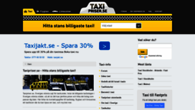 What Taxipriser.se website looked like in 2020 (3 years ago)