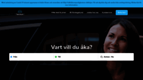 What Taxikurir.se website looked like in 2020 (3 years ago)