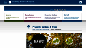What Treeshamilton.ca website looked like in 2020 (3 years ago)