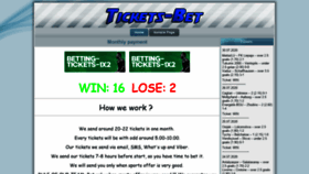 What Tickets-bet.com website looked like in 2020 (3 years ago)