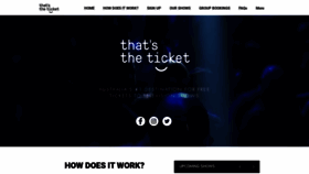 What Thatstheticket.com.au website looked like in 2020 (3 years ago)
