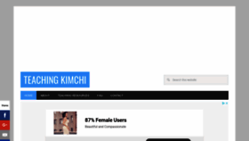 What Teachingkimchi.com website looked like in 2020 (3 years ago)