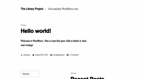 What Thelibraryproject.org website looked like in 2020 (3 years ago)
