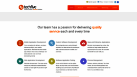 What Techfivesystems.com website looked like in 2020 (3 years ago)