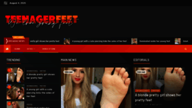 What Teenagerfeet.com website looked like in 2020 (3 years ago)
