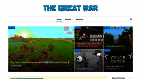 What Thegreatwar.net website looked like in 2020 (3 years ago)