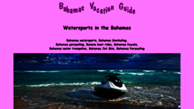 What The-bahamas-watersports.com website looked like in 2020 (3 years ago)