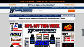 What Tfsupplements.com website looked like in 2020 (3 years ago)