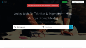 What Teknikjobb.se website looked like in 2020 (3 years ago)