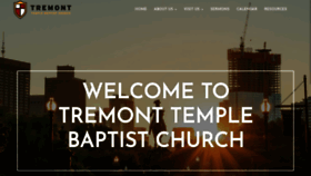 What Tremonttemple.net website looked like in 2020 (3 years ago)