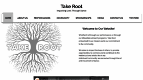 What Takerootdance.com website looked like in 2020 (3 years ago)