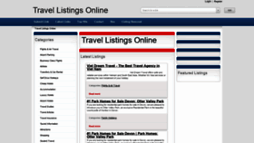 What Travellistingsonline.co.uk website looked like in 2020 (3 years ago)
