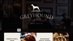What Thegreyhoundhendon.co.uk website looked like in 2020 (3 years ago)