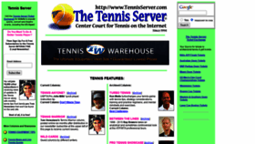 What Tennisserver.com website looked like in 2020 (3 years ago)