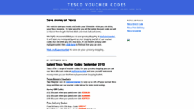 What Tescovouchercodes.blogspot.com website looked like in 2020 (3 years ago)