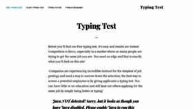 What Testmytyping.com website looked like in 2020 (3 years ago)