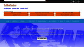 What Testbagacademy.com website looked like in 2020 (3 years ago)