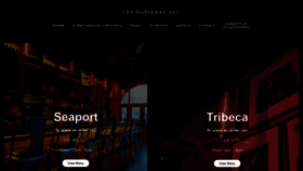 What Thehideawaynyc.com website looked like in 2020 (5 years ago)