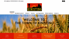 What Townofkinistino.ca website looked like in 2020 (3 years ago)