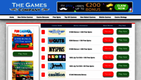 What The-games-company.com website looked like in 2020 (3 years ago)