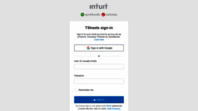 What Tsheets.intuit.com website looked like in 2020 (3 years ago)