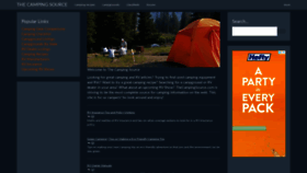 What Thecampingsource.com website looked like in 2020 (3 years ago)