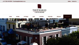 What Thecharles.co.za website looked like in 2020 (3 years ago)