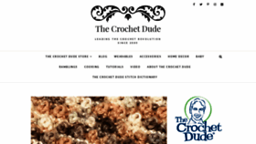 What Thecrochetdude.com website looked like in 2020 (3 years ago)