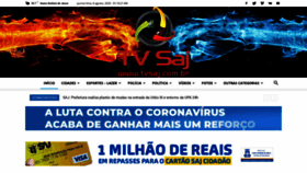 What Tvsaj.com.br website looked like in 2020 (3 years ago)