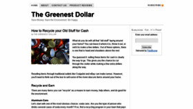 What Thegreenestdollar.com website looked like in 2020 (3 years ago)