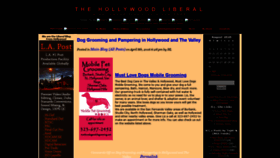What Thehollywoodliberal.com website looked like in 2020 (3 years ago)