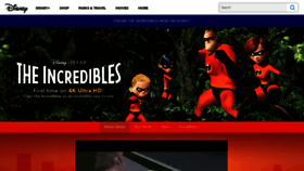 What Theincredibles.com website looked like in 2020 (3 years ago)