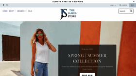 What Thejamesstore.com website looked like in 2020 (3 years ago)
