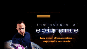 What Thenatureofexistence.com website looked like in 2020 (3 years ago)