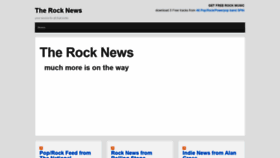 What Therocknews.com website looked like in 2020 (3 years ago)