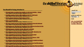 What Theshiftedlibrarian.com website looked like in 2020 (3 years ago)