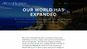 What Theworldoutdoors.com website looked like in 2020 (3 years ago)