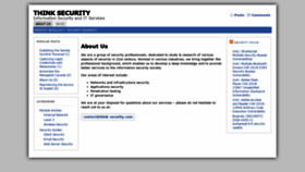 What Think-security.com website looked like in 2020 (3 years ago)