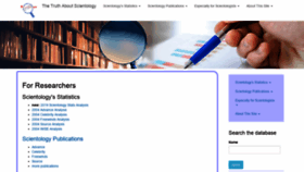 What Truthaboutscientology.com website looked like in 2020 (4 years ago)