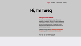 What Tareqismail.com website looked like in 2020 (3 years ago)