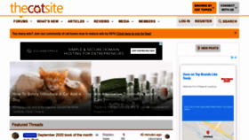 What Thecatsite.com website looked like in 2020 (4 years ago)