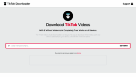 What Tiktokdownloader.one website looked like in 2020 (3 years ago)