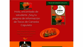 What Tacosdecanastacapuleto.com website looked like in 2020 (3 years ago)