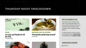 What Thursdaynightsmackdown.com website looked like in 2020 (3 years ago)