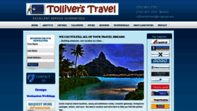 What Tolliverstravel.com website looked like in 2020 (3 years ago)