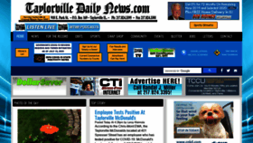 What Taylorvilledailynews.com website looked like in 2020 (3 years ago)