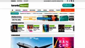 What Torontohispano.com website looked like in 2020 (3 years ago)