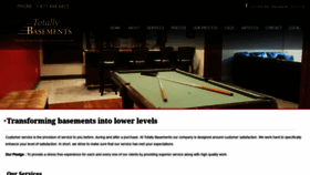 What Totallybasements.com website looked like in 2020 (3 years ago)