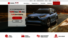 What Toyotausa.com website looked like in 2020 (3 years ago)